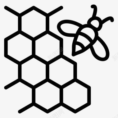 蜂巢蜜蜂蜂蜜蜂蜡图标图标