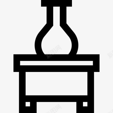烧瓶化学13线性图标图标