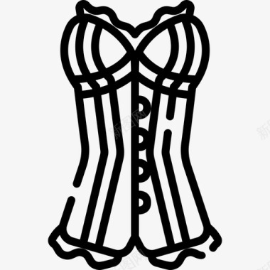 紧身胸衣单身女子2直系图标图标