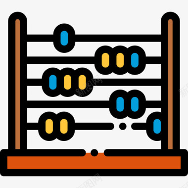 算盘学院8线颜色图标图标