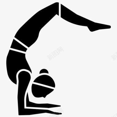 蝎子式体位健身图标图标