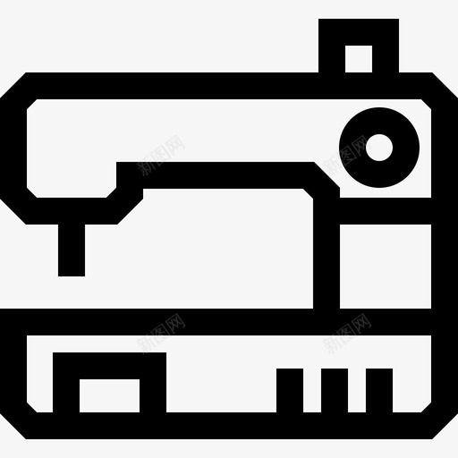 缝纫机diy工艺品3直线型图标svg_新图网 https://ixintu.com diy工艺品3 直线型 缝纫机