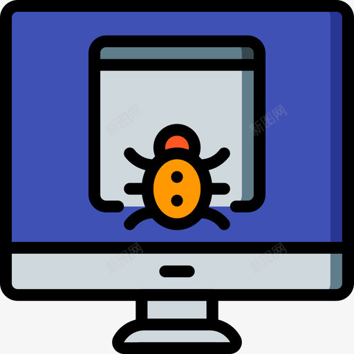 监视器数据安全10线性颜色图标svg_新图网 https://ixintu.com 数据安全10 监视器 线性颜色