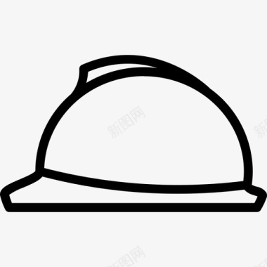 结构头盔2线性图标图标
