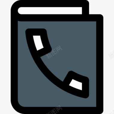 电话簿手机6线颜色图标图标