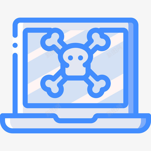 笔记本电脑数据安全9蓝色图标svg_新图网 https://ixintu.com 数据安全9 笔记本电脑 蓝色