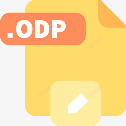 Odp文件23平面图标svg_新图网 https://ixintu.com Odp 平面 文件23