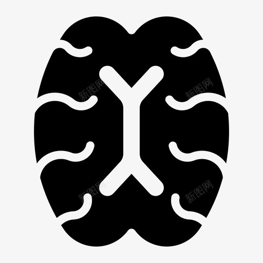 脑人智力图标svg_新图网 https://ixintu.com 人 人体器官 器官 智力 神经 脑