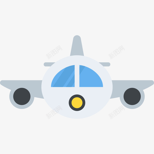 飞机旅行和地方平的图标svg_新图网 https://ixintu.com 平的 旅行和地方 飞机