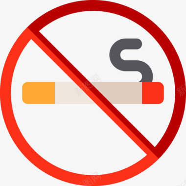 禁止吸烟18号医院公寓图标图标