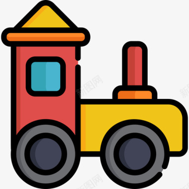 火车玩具17线颜色图标图标