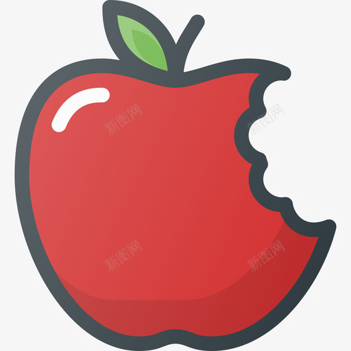 苹果破碎线形颜色图标svg_新图网 https://ixintu.com 破碎 线形颜色 苹果