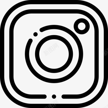 Instagram社交媒体36线性图标图标