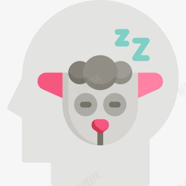 失眠心理学2平淡图标图标