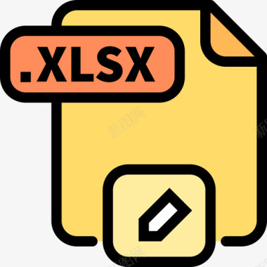 Xlsx文件颜色线性颜色图标图标