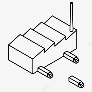 工厂企业工业图标图标