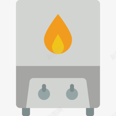 加热器家用电器3扁平图标图标