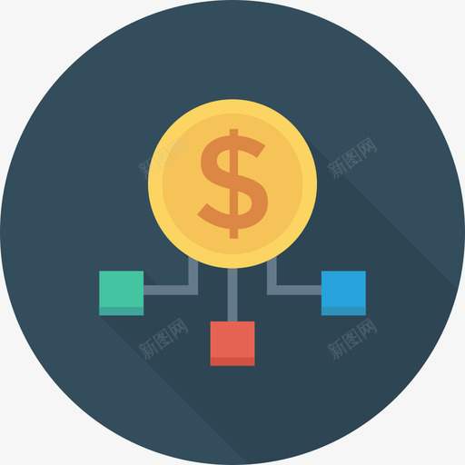 硬币银行金融循环图标svg_新图网 https://ixintu.com 循环 硬币 银行金融