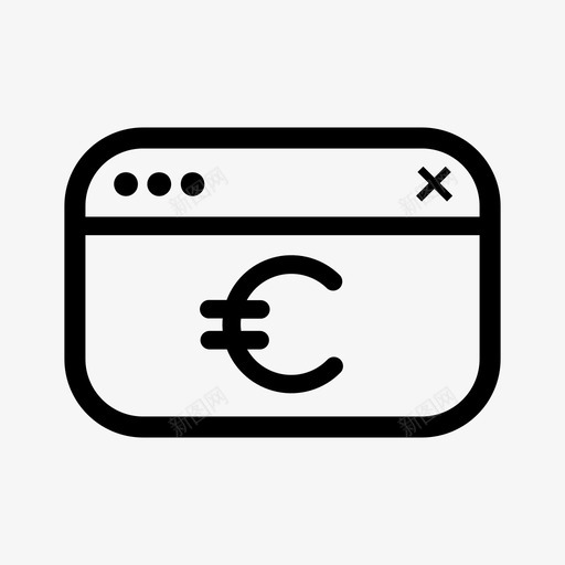 在线支付欧元有用的iconset图标svg_新图网 https://ixintu.com 在线支付 有用的iconset 欧元