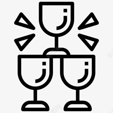 酒类庆典餐饮图标图标