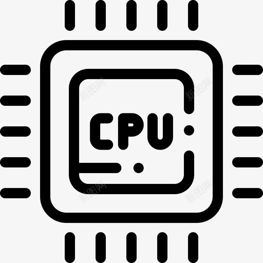 Cpu工业23线性图标svg_新图网 https://ixintu.com Cpu 工业23 线性