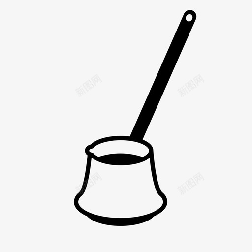 咖啡壶小型传统图标svg_新图网 https://ixintu.com 传统 咖啡壶 土耳其 土耳其饮料 小型