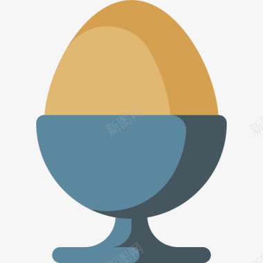煮蛋食品甜点扁蛋图标图标
