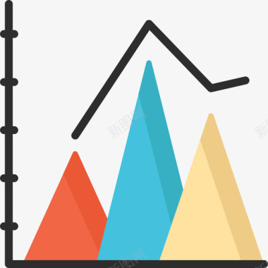 金字塔图信息图5平面图图标图标