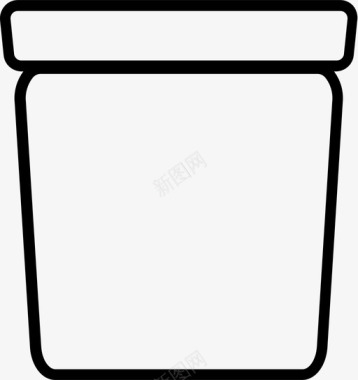罐子碗桶图标图标