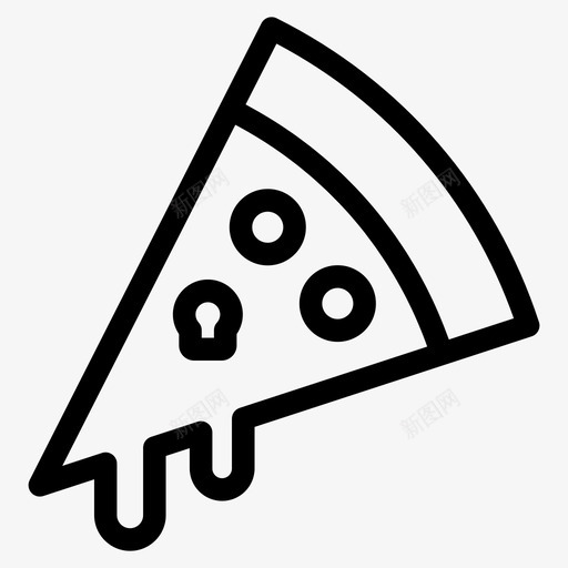 披萨食物意大利图标svg_新图网 https://ixintu.com 切片 意大利 披萨 食物 食物概要 餐