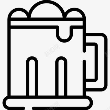 啤酒50岁生日直系图标图标