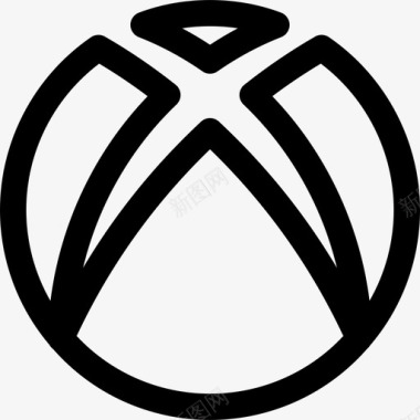 Xbox标志503线性图标图标