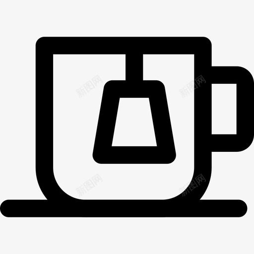 咖啡家庭元素3线性图标svg_新图网 https://ixintu.com 咖啡 家庭元素3 线性