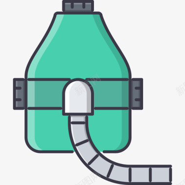 面罩药物8彩色图标图标