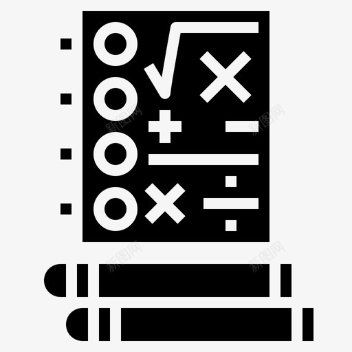 数学书籍计算器图标svg_新图网 https://ixintu.com 书籍 教育扎实 数字 数学 计算器