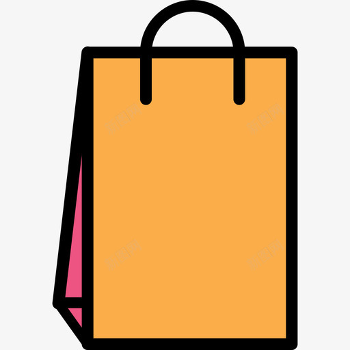 纸袋电子商务41线性颜色图标svg_新图网 https://ixintu.com 电子商务41 纸袋 线性颜色