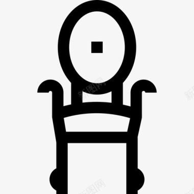 椅子复古装饰10直线型图标图标