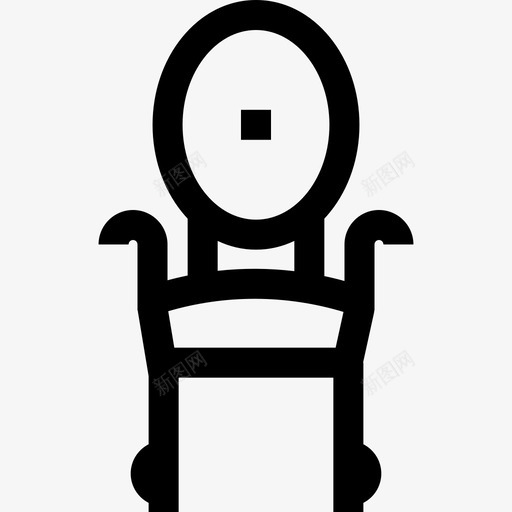 椅子复古装饰10直线型图标svg_新图网 https://ixintu.com 复古装饰10 椅子 直线型