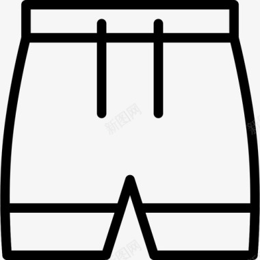 短裤健身41直线型图标图标