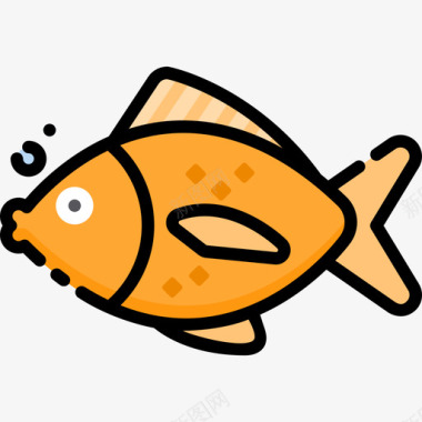 鱼宠物店11线性颜色图标图标