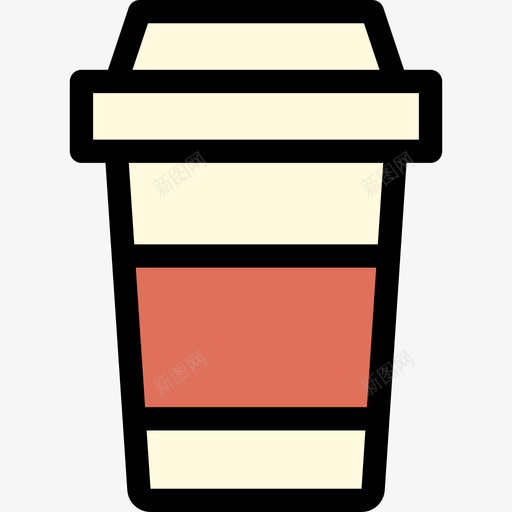 咖啡饮料7线性颜色图标svg_新图网 https://ixintu.com 咖啡 线性颜色 饮料7