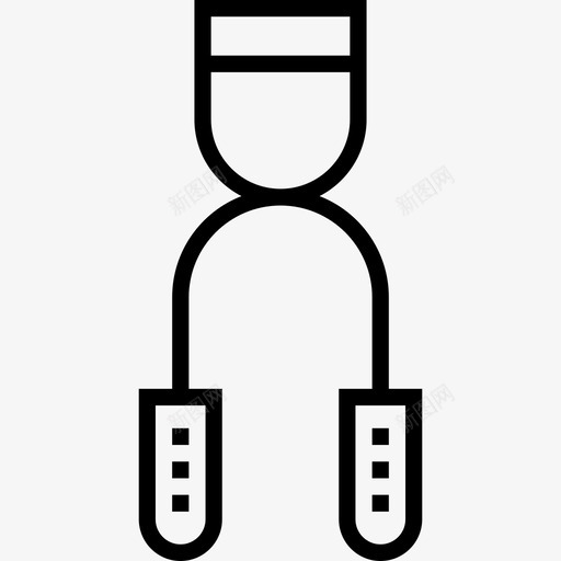 睫毛卷发器美发9直线型图标svg_新图网 https://ixintu.com 直线型 睫毛卷发器 美发9