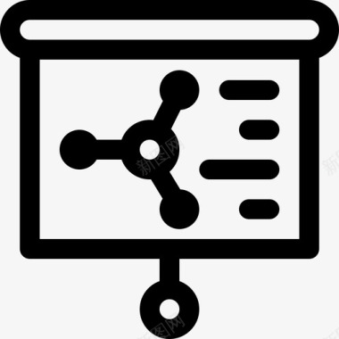 演示化学18线性图标图标