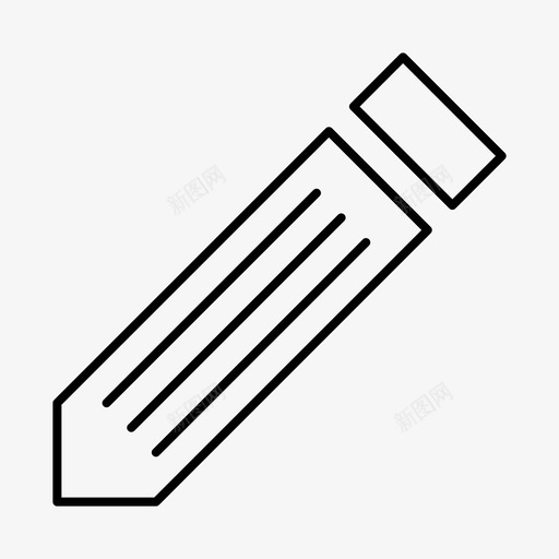 铅笔工作木材图标svg_新图网 https://ixintu.com 任务 作家 商业 就业 工作 木材 生产力 艺术家 铅笔