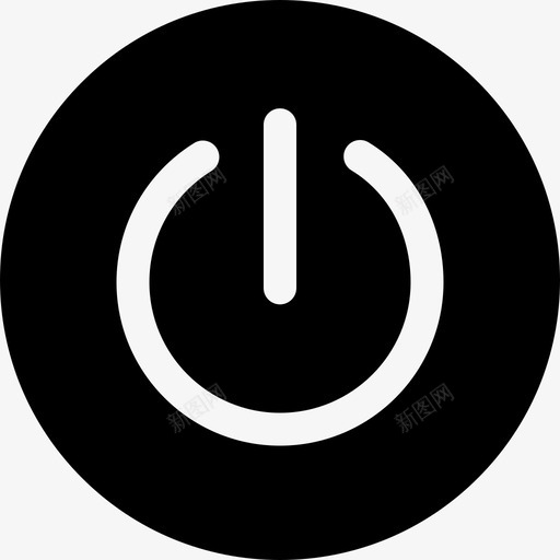 电源按钮家庭自动化9填充图标svg_新图网 https://ixintu.com 填充 家庭自动化9 电源按钮