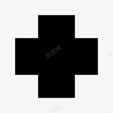 医疗十字医疗和健康材料图标图标