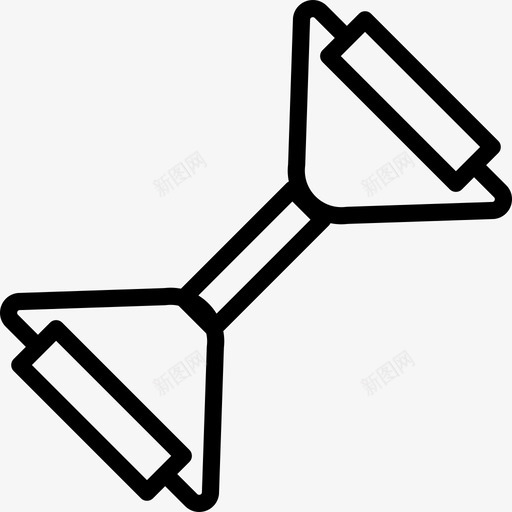 胸部扩张器健身41线性图标svg_新图网 https://ixintu.com 健身41 线性 胸部扩张器