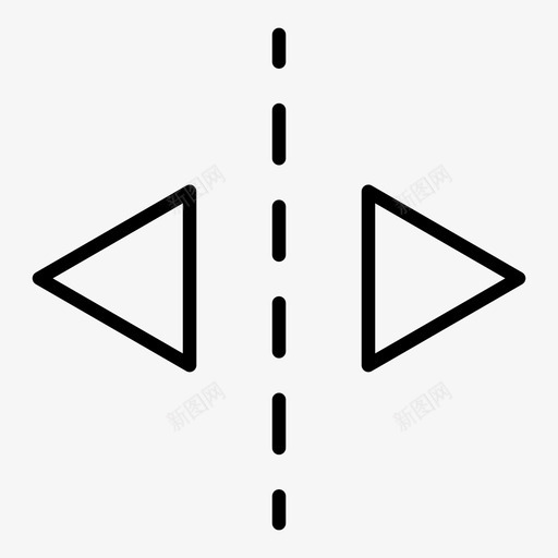 对齐箭头居中对齐图标svg_新图网 https://ixintu.com 对齐 居中对齐 箭头 设计