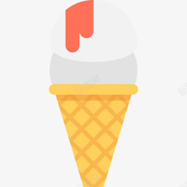 冰淇淋旅行46平铺图标图标