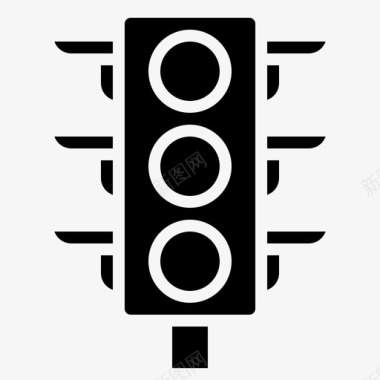 交通灯道路标志图标图标
